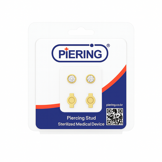 GCM - 4mm Bezel Set Gold - 6 pack
