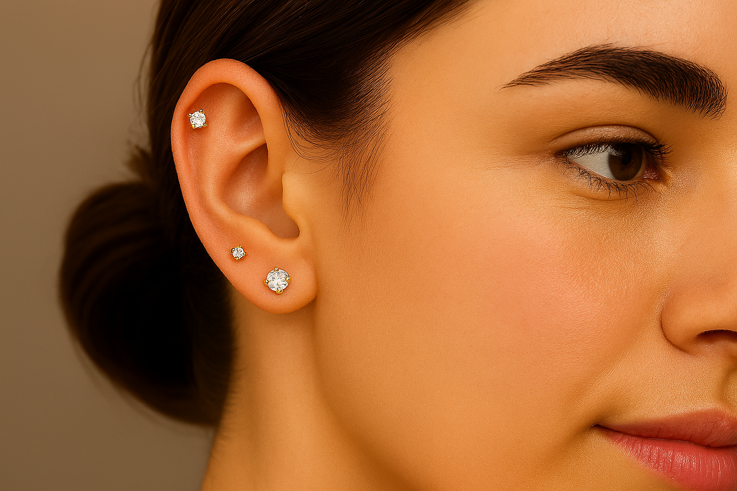 GCLP - 5mm Diamond Set Gold - 6 pack